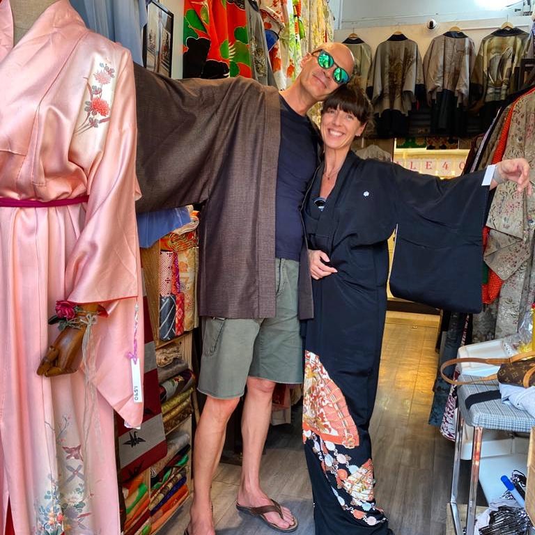 Customer wearing Sumo Vintage